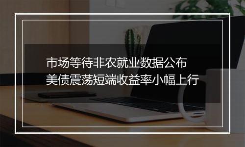 市场等待非农就业数据公布 美债震荡短端收益率小幅上行