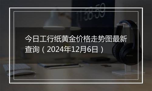 今日工行纸黄金价格走势图最新查询(2024年12月6日)