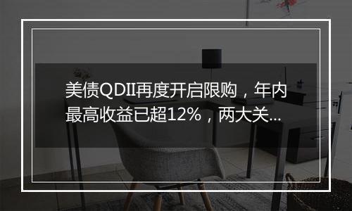 美债QDII再度开启限购,年内最高收益已超12%,两大关键因素推动