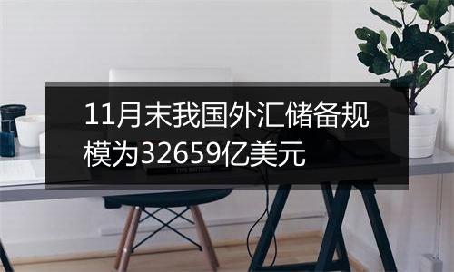 11月末我国外汇储备规模为32659亿美元
