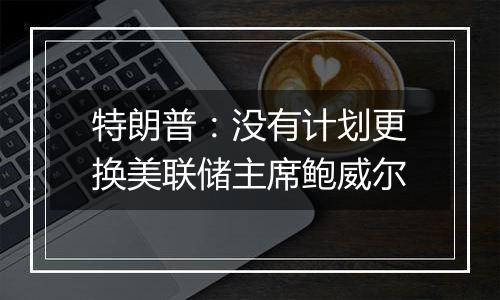 特朗普:没有计划更换美联储主席鲍威尔