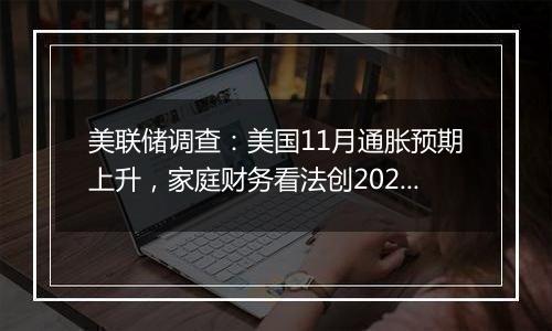 美联储调查:美国11月通胀预期上升,家庭财务看法创2020年初以来最乐观