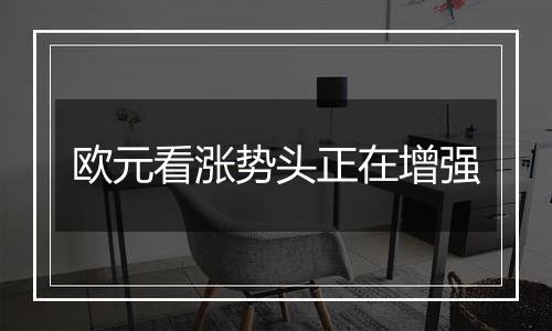 欧元看涨势头正在增强