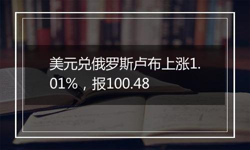 美元兑俄罗斯卢布上涨1.01%,报100.48