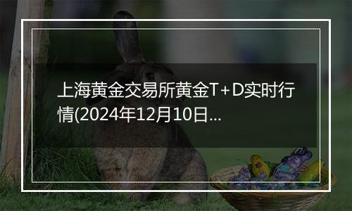 上海黄金交易所黄金T+D实时行情(2024年12月10日)