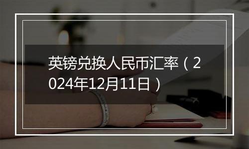 英镑兑换人民币汇率（2024年12月11日）