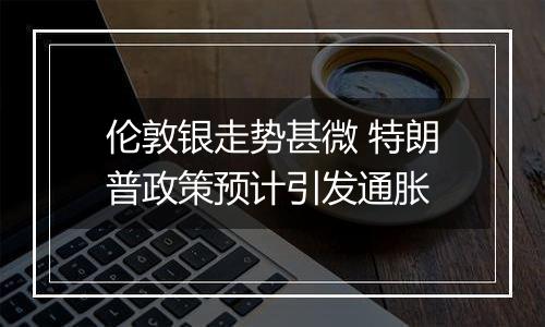 伦敦银走势甚微 特朗普政策预计引发通胀