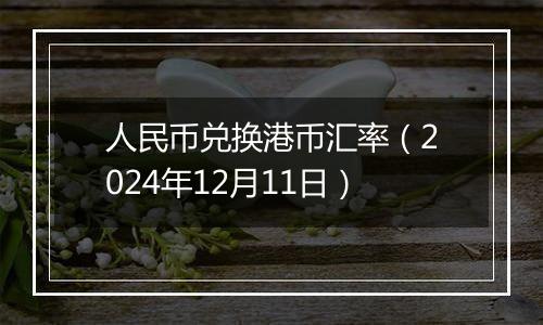 人民币兑换港币汇率(2024年12月11日)