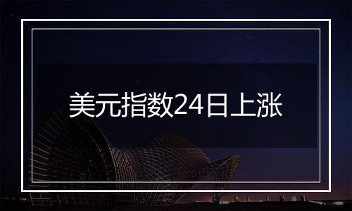 美元指数24日上涨