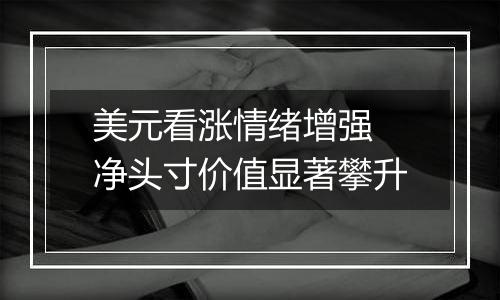美元看涨情绪增强 净头寸价值显著攀升