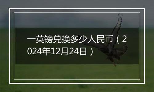 一英镑兑换多少人民币(2024年12月24日)