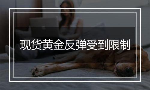 现货黄金反弹受到限制
