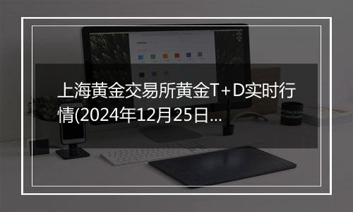 上海黄金交易所黄金T+D实时行情(2024年12月25日)