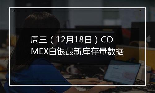 周三(12月18日)COMEX白银最新库存量数据