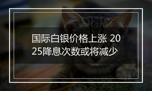 国际白银价格上涨 2025降息次数或将减少