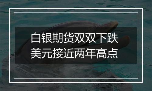 白银期货双双下跌 美元接近两年高点