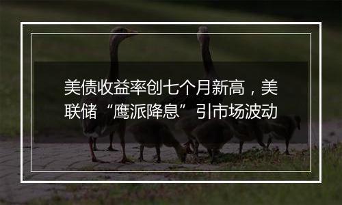 美债收益率创七个月新高,美联储“鹰派降息”引市场波动