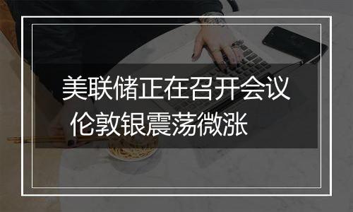 美联储正在召开会议 伦敦银震荡微涨