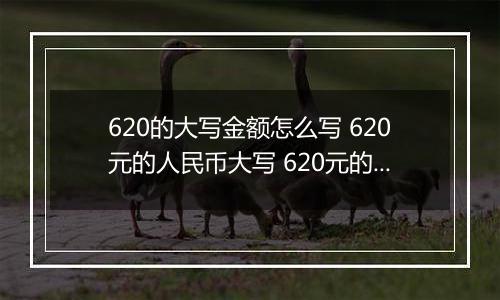 620的大写金额怎么写 620元的人民币大写 620元的数字大写