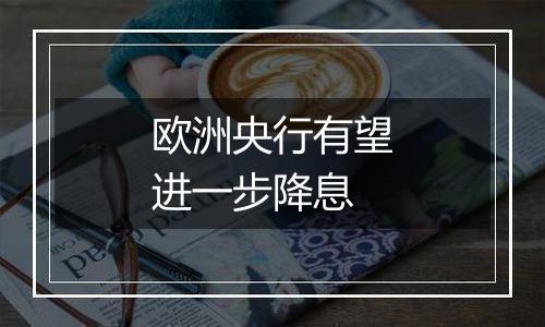 欧洲央行有望进一步降息