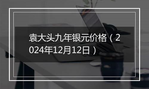 袁大头九年银元价格(2024年12月12日)