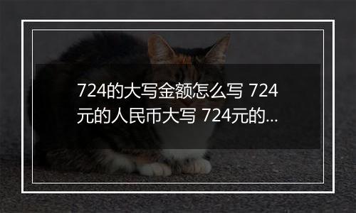 724的大写金额怎么写 724元的人民币大写 724元的数字大写