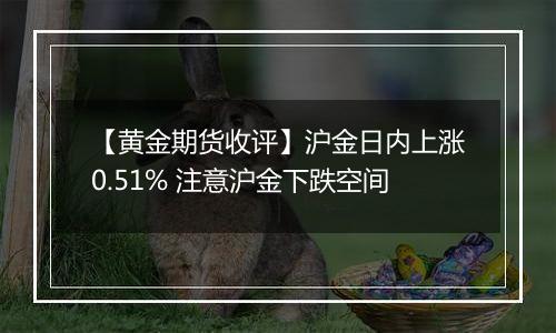 【黄金期货收评】沪金日内上涨0.51% 注意沪金下跌空间