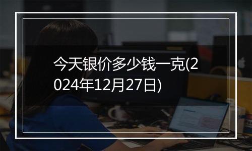 今天银价多少钱一克(2024年12月27日)