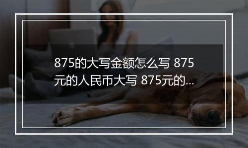 875的大写金额怎么写 875元的人民币大写 875元的数字大写