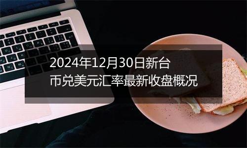 2024年12月30日新台币兑美元汇率最新收盘概况