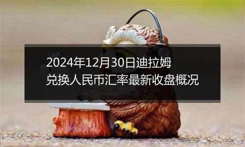 2024年12月30日迪拉姆兑换人民币汇率最新收盘概况