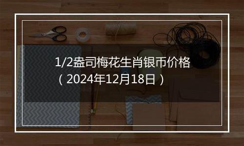 1/2盎司梅花生肖银币价格(2024年12月18日)