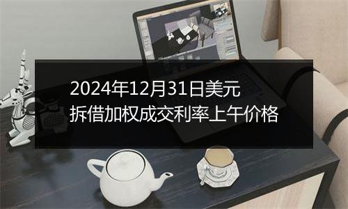 2024年12月31日美元拆借加权成交利率上午价格