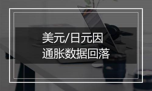 美元/日元因通胀数据回落