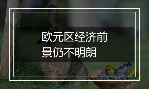 欧元区经济前景仍不明朗