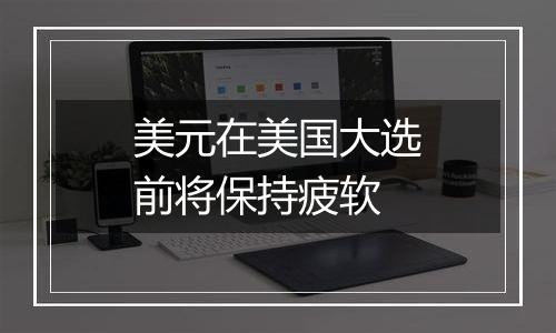 美元在美国大选前将保持疲软